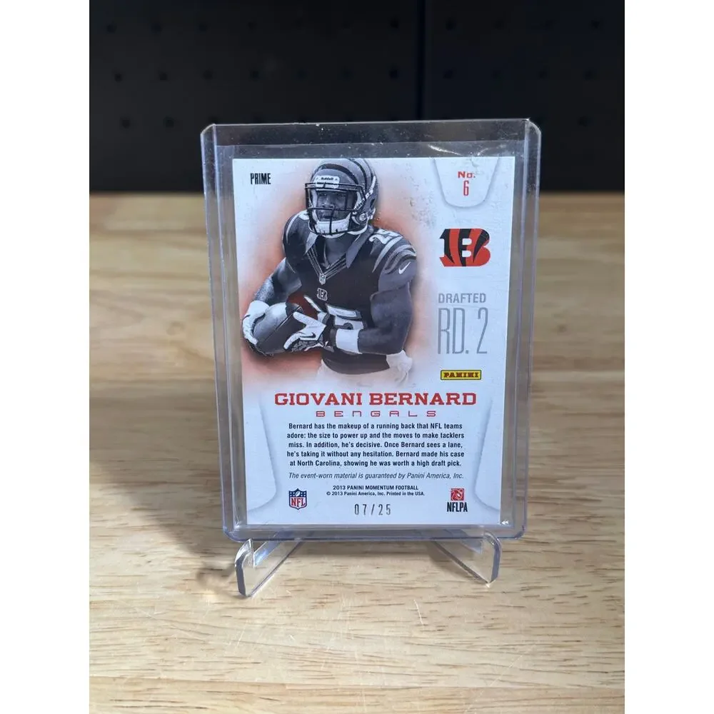 2013 panini momentum giovani bernard triple patch /25